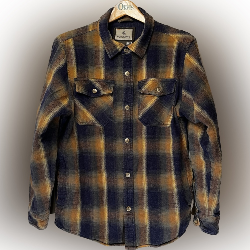 Legendary Whitetails Flannel Shirt Jacket flannel pockets Medium